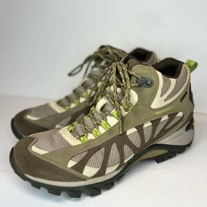 Merrell Womens Siren Ventilator Mid GTX  J16042 Olive/Brown Sz 9.5M Hiking/Trail